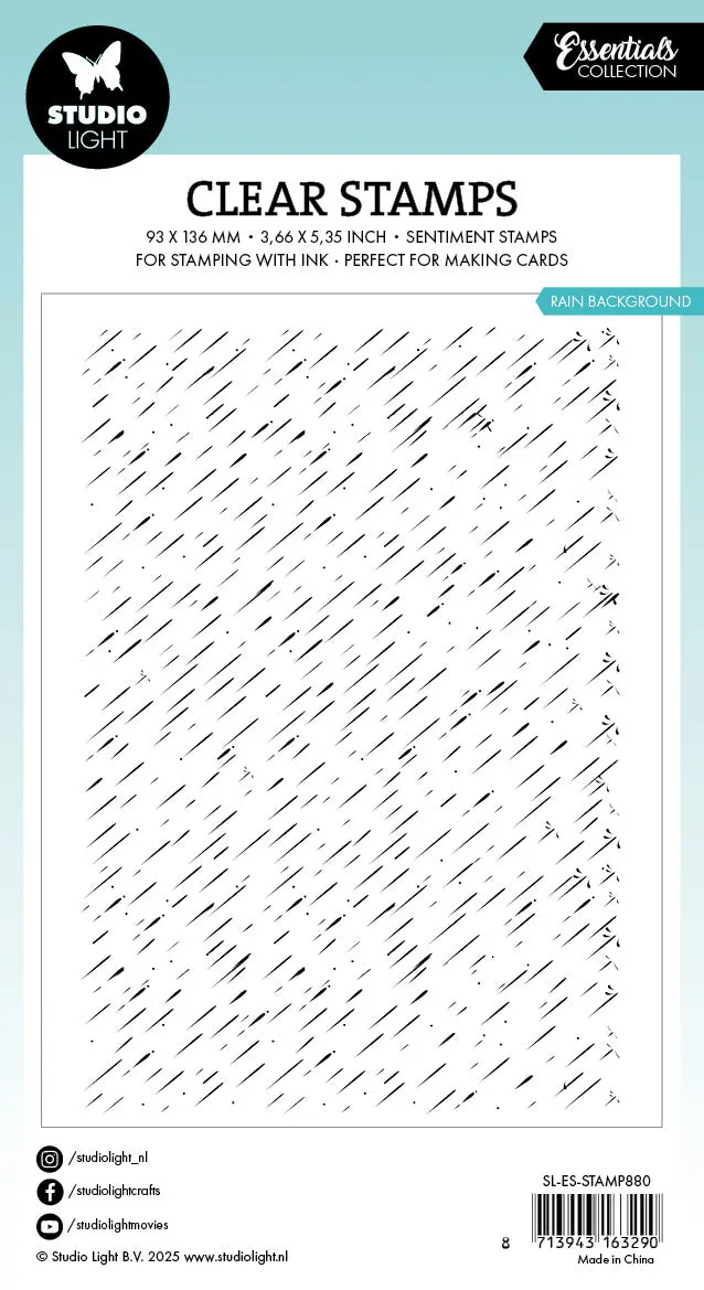 Sl Clear Stamp Rain Background Essentials 1 Piece 2