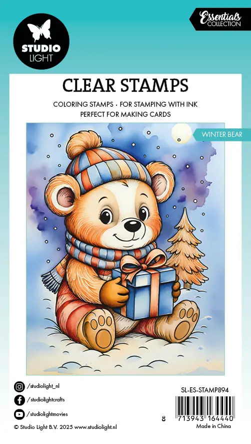 Sl Clear Stamp Winter Bear Essentials 74X105x1mm 1 Pieces 1