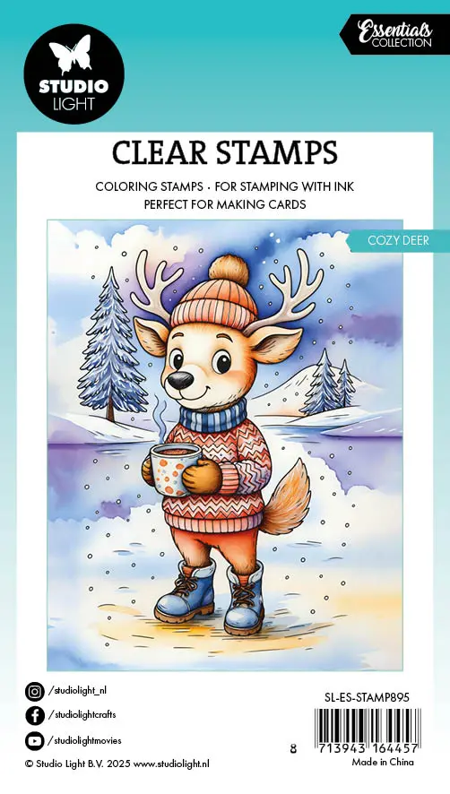 Sl Clear Stamp Cozy Deer Essentials 74X105x1mm 1 Pieces 1