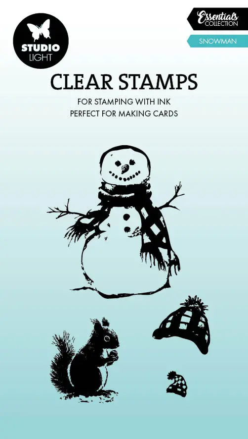 Sl Clear Stamp Snowman Essentials 56X88x3mm 4 Pieces 1