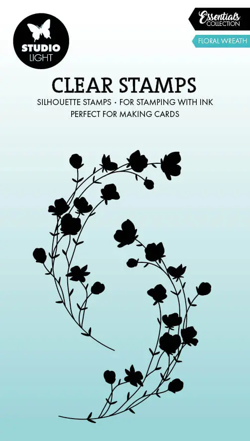 Sl Clear Stamp Floral Wreath Essentials 2 Pieces 1