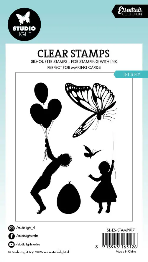 Sl Clear Stamp Let's Fly Essentials 5 Pieces 2