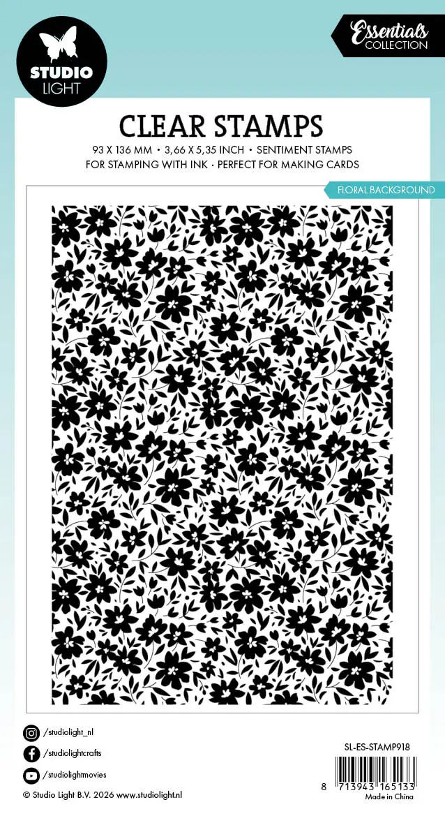 Sl Clear Stamp Flower Background Essentials 1 Piece 2