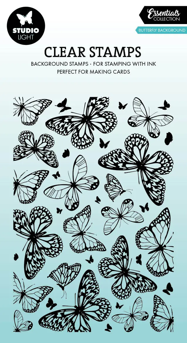 Sl Clear Stamp Butterflies Background Essentials 1 Piece 1