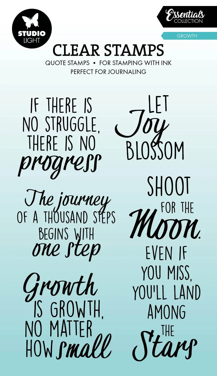 Sl Clear Stamp Quotes - Growth Essentials 5 Pieces 1