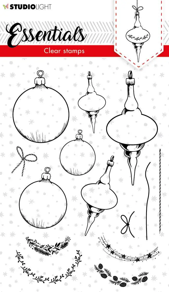 Sl Clear Stamp Christmas Baubles Essentials 105X148mm Nr.95 1