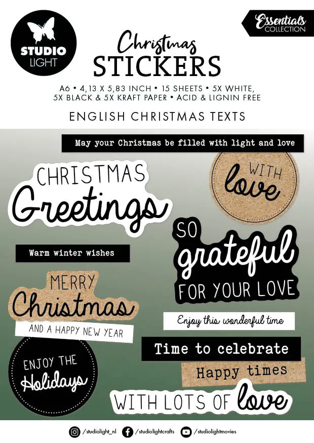 Sl Sticker Pad English Christmas Texts Essentials 15 Sh 1