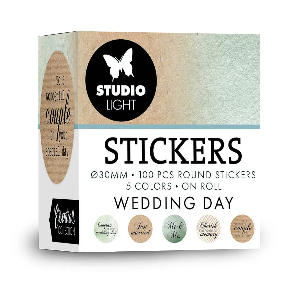 Sl Ø30mm Stickers Wedding Day Essentials  100 Pc 1