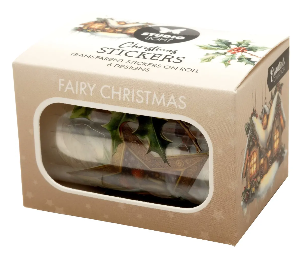 Sl Clear Stickers Fairy Christmas 6 Designs Essentials 5 Meter 1