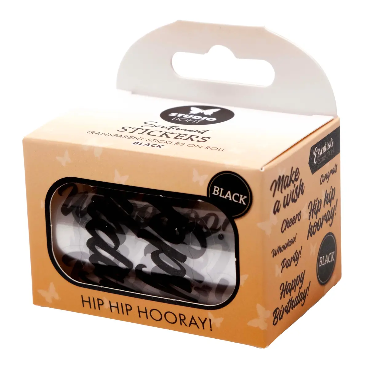 Sl Clear Stickers Black - Hip Hip Hooray Essentials 5 Meter 1