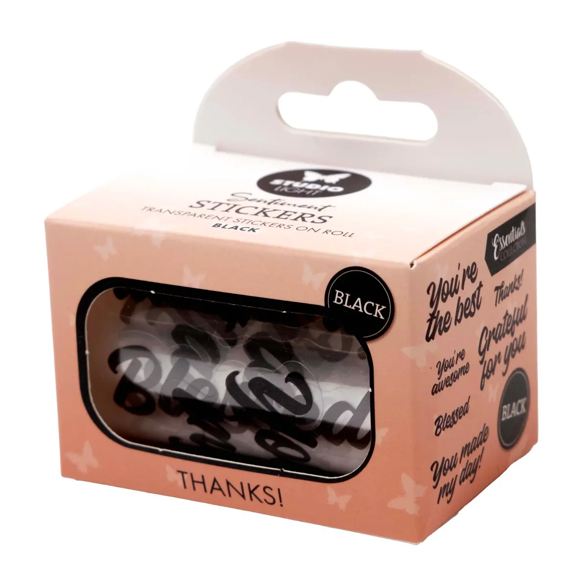 Sl Clear Stickers Black - Thanks! Essentials 5 Meter 1