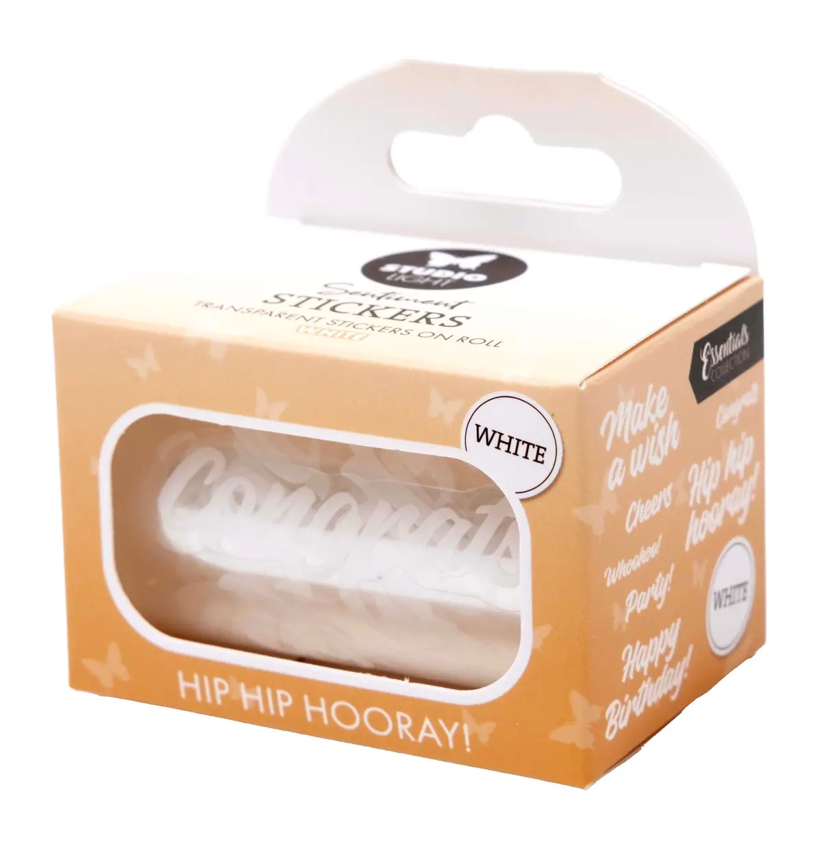 Sl Clear Stickers White - Hip Hip Hooray Essentials 5 Meter 1