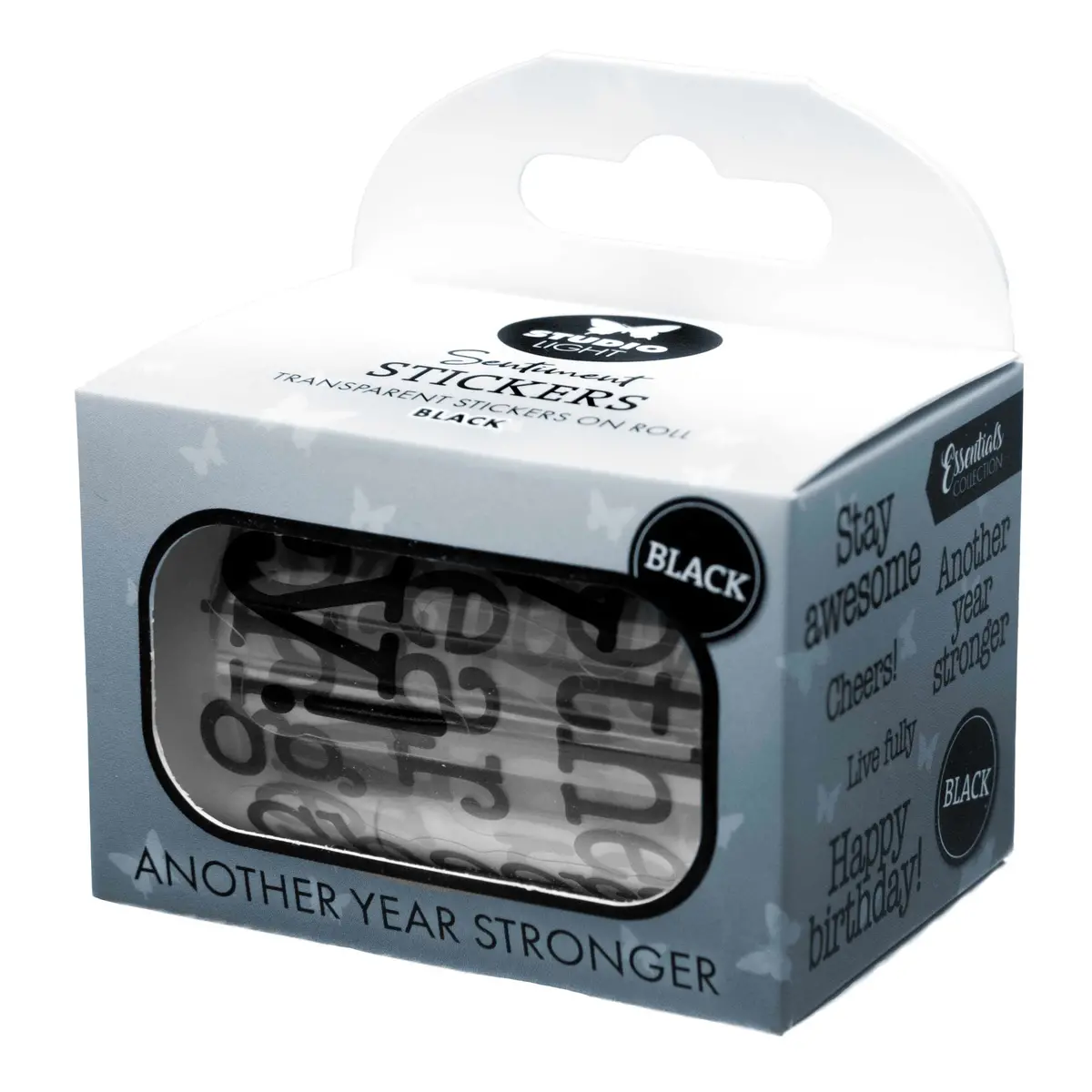Sl Clear Stickers Black - Another Year Stronger Essentials 5 Meter 1