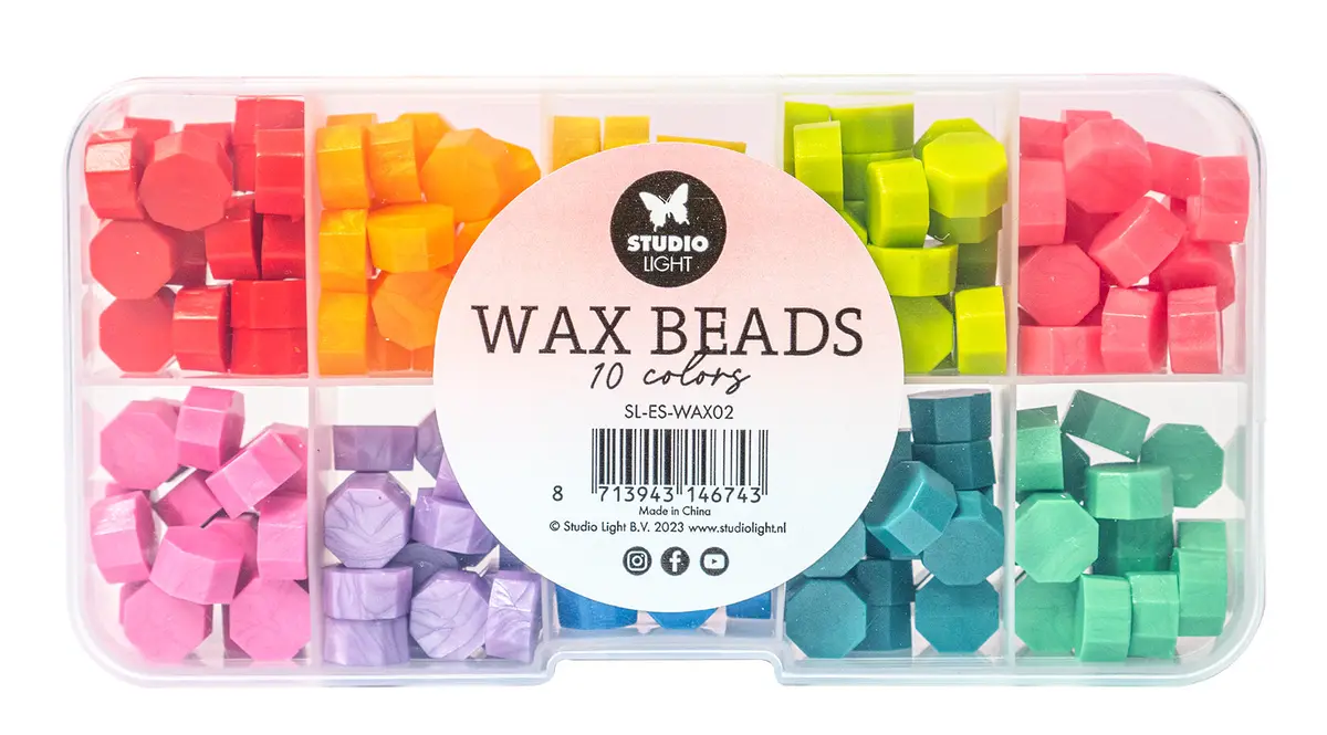 Sl Wax Beads 10 Colors Bright Essentials Tools 127X65x20mm 10X7 G Nr.02 1