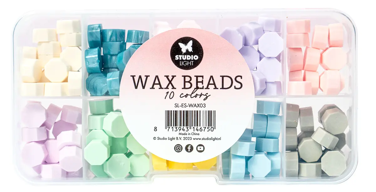 Sl Wax Beads 10 Colors Pastels Essentials Tools 127X65x20mm 10X7 G Nr.03 1