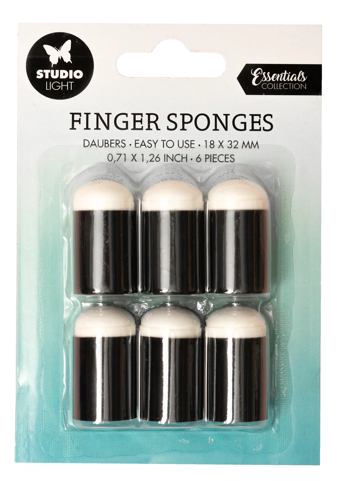 Sl Finger Sponges Daubers Essentials Tools 32X18x18mm 6 Pc Nr.06 1