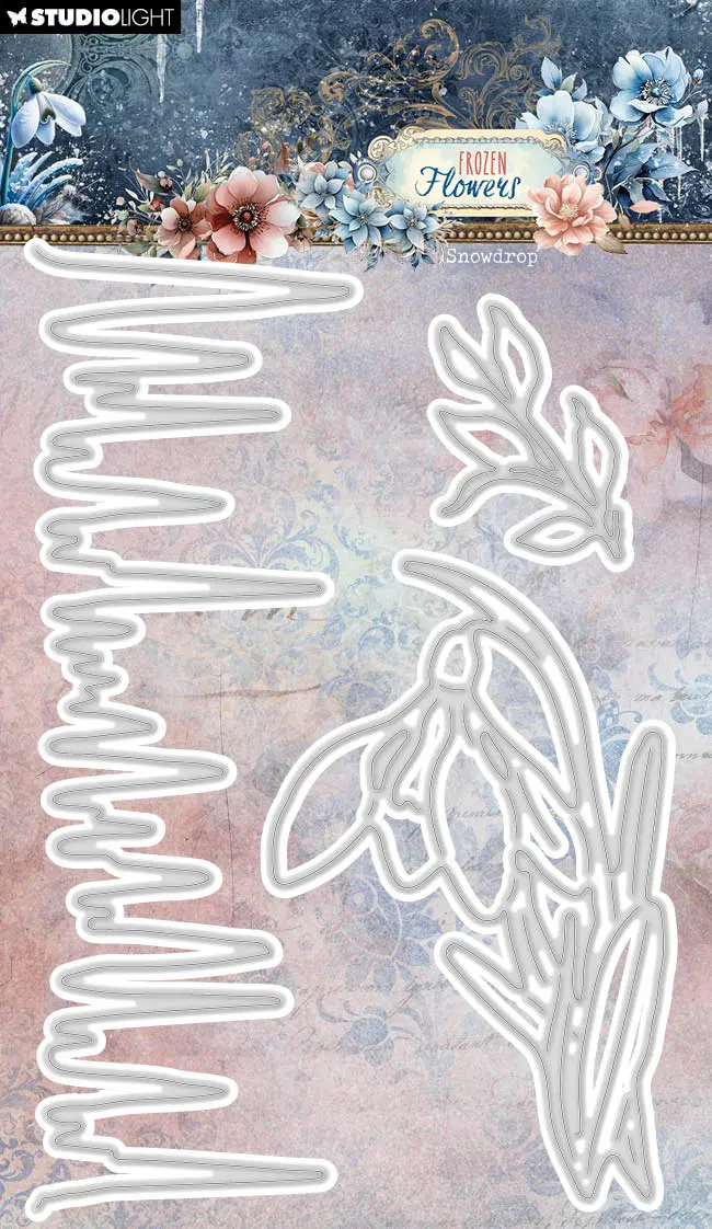 Sl Cutting Die Snowdrop Frozen Flowers 3 Pc 1
