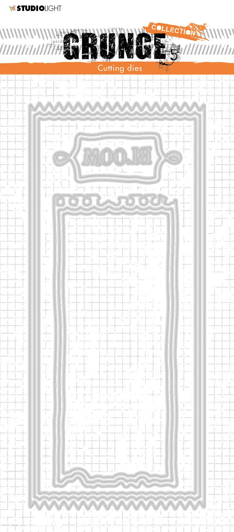 Sl Cutting Die Cardshapes Ticket Grunge Collection 225X100x1mm 1 Pc Nr.199 1