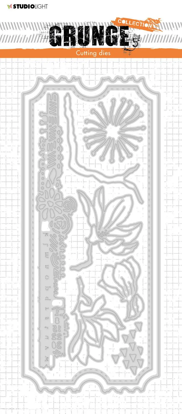 Sl Cutting Die Slimline Grunge Collection 97X225mm Nr.26 1