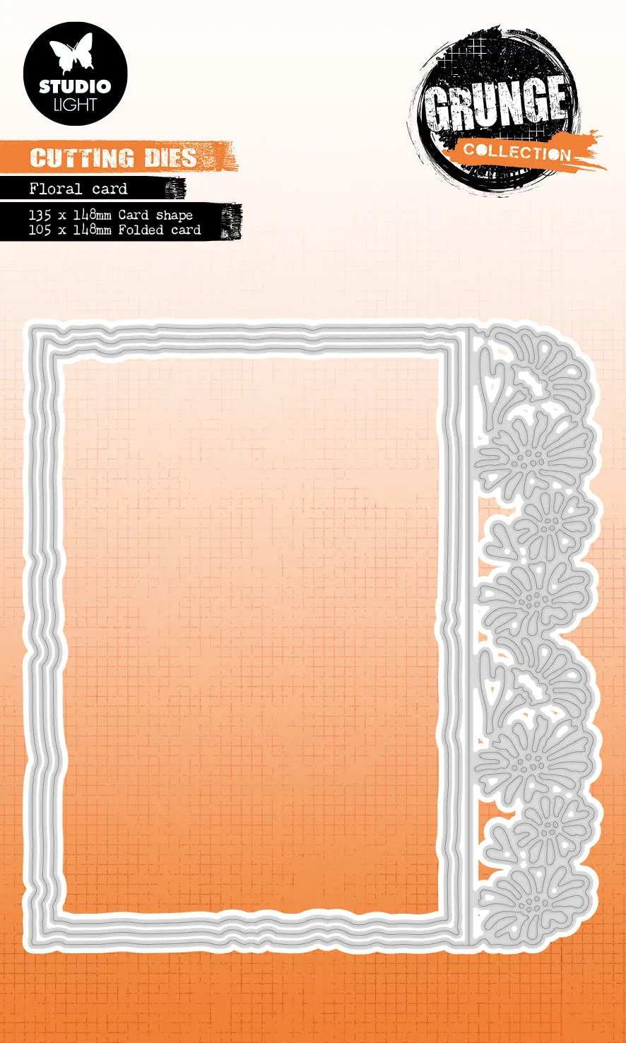 Sl Cutting Die Floral Card Grunge Collection 135X148x1mm 3 Pc Nr.501 1