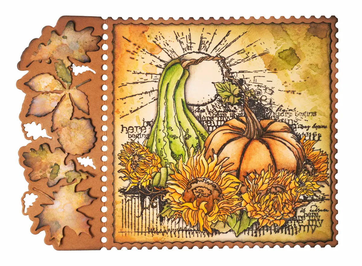 Sl Clear Stamp Pumpkins Grunge Collection 122X122x3mm 1 Pc Nr.454 2
