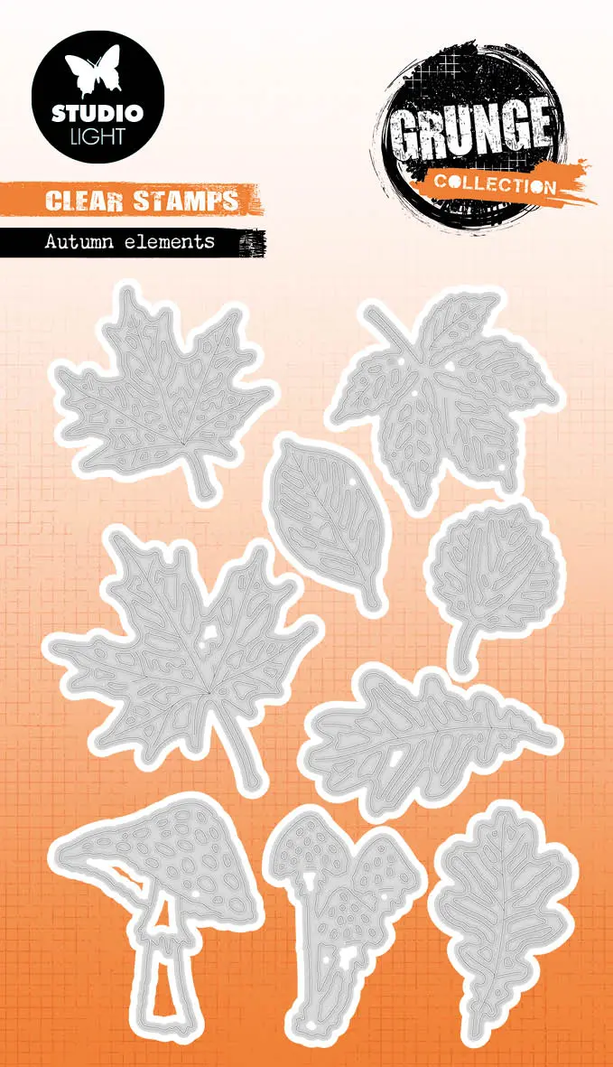 Sl Cutting Dies Autumn Elements Grunge Collection 96X140x1mm 9 Pc Nr.534 1