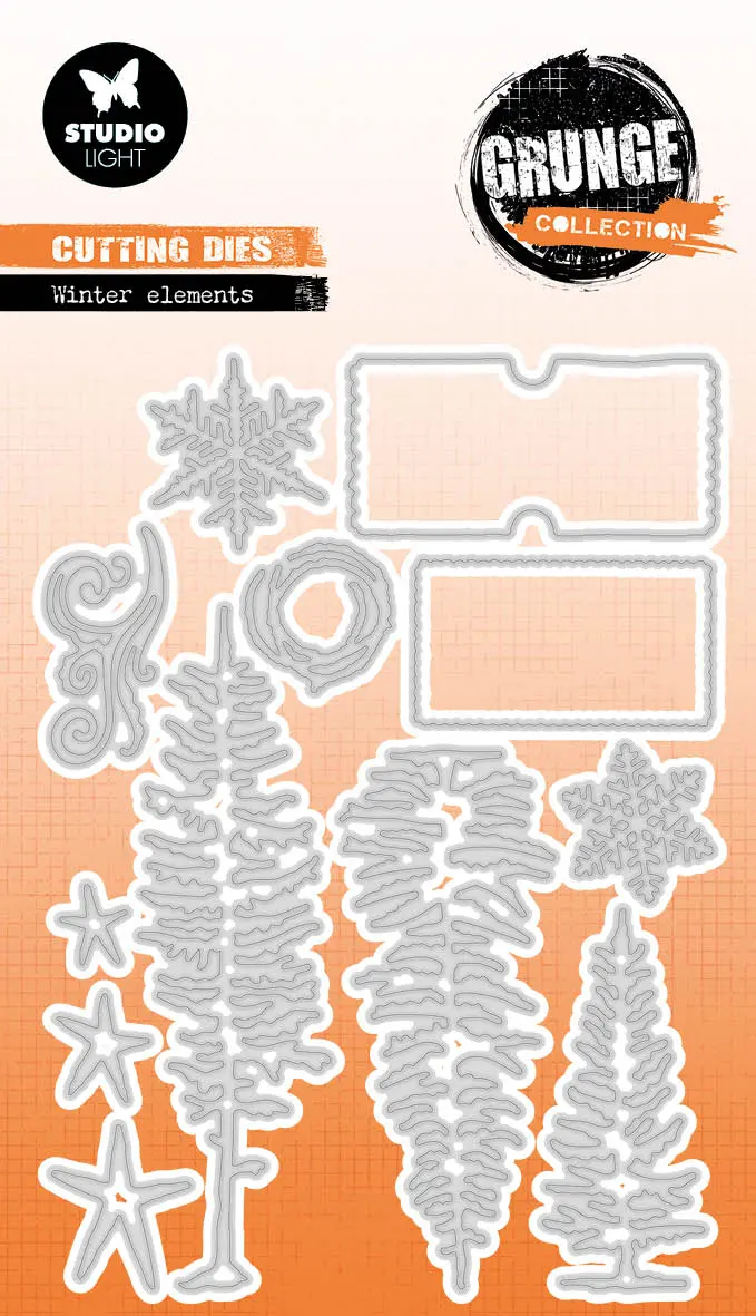 Gr Cutting Die Winter Elements Grunge Collection 12 Pc 1