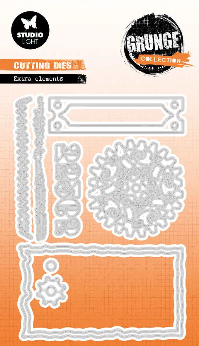 Sl Cutting Die Extra Elements Grunge Collection 10 Pc 1