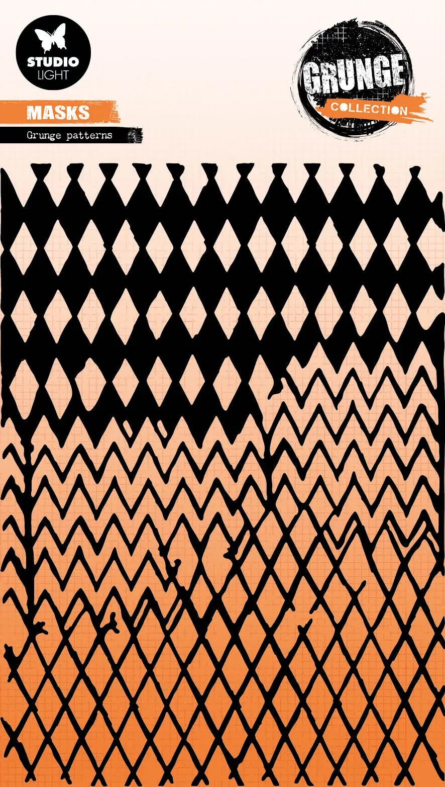 Sl Mask Grunge Patterns Grunge Collection 150X210x1mm 1 Pc Nr.232 1
