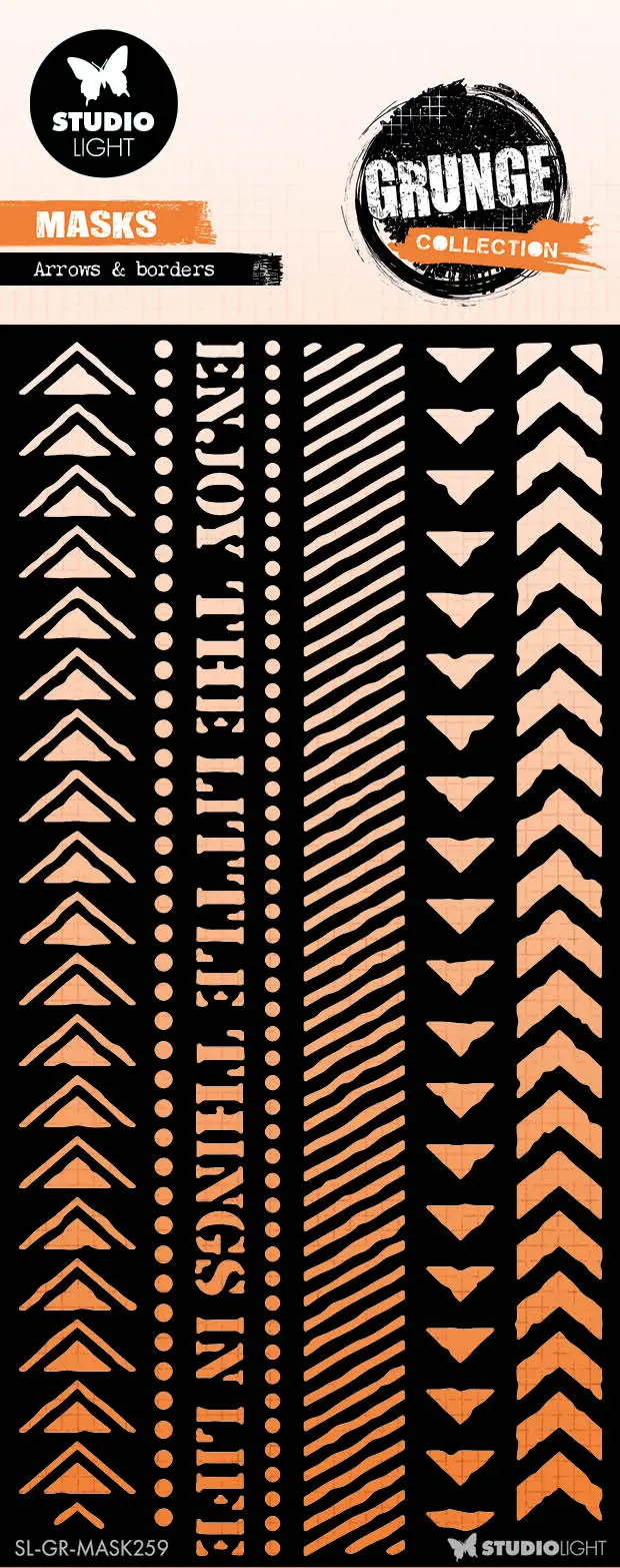 Sl Mask Arrows & Borders Grunge Collection 1 Pc 1