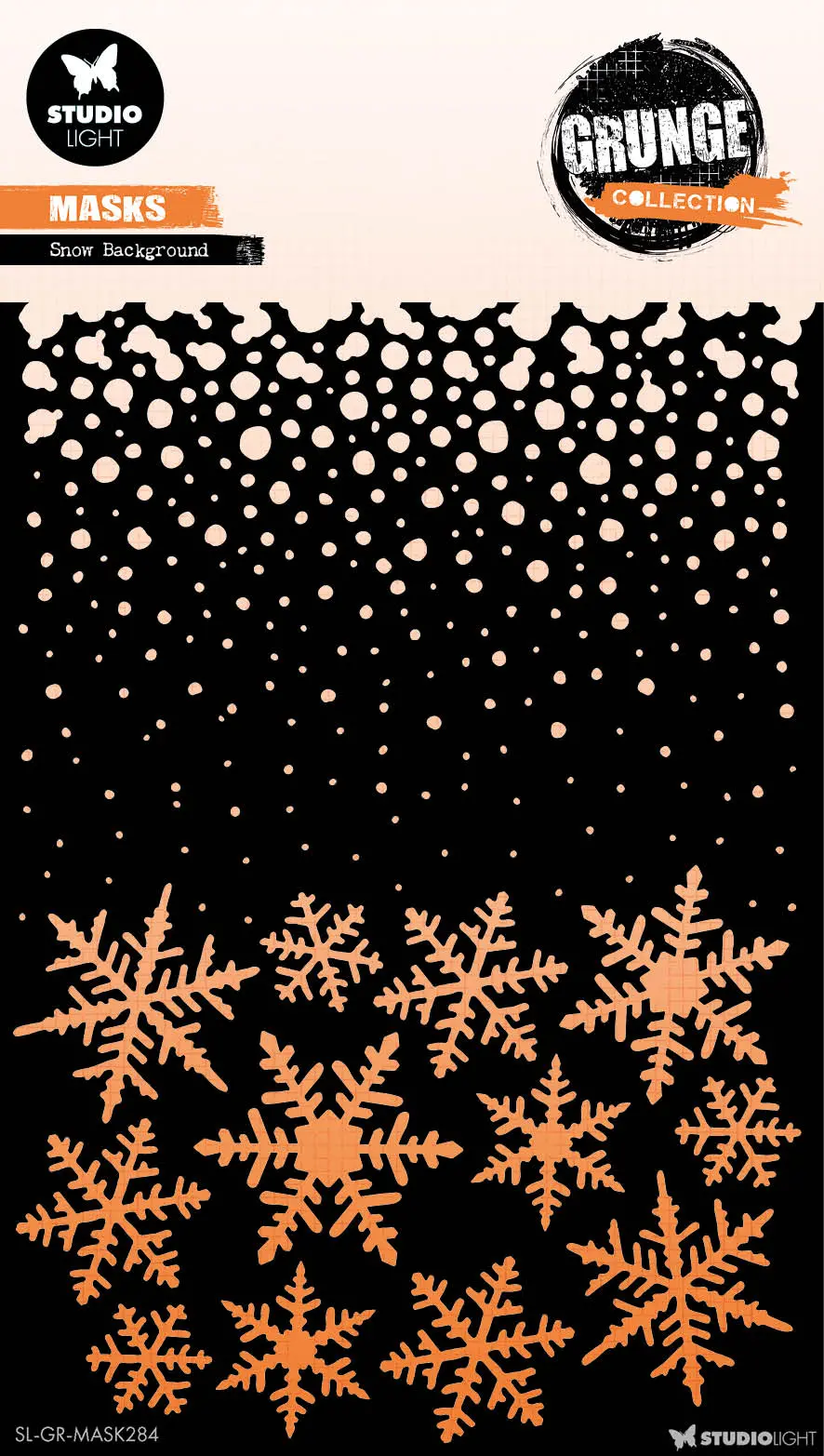 Gr Mask Snow Background Grunge Collection 1 Pc 1