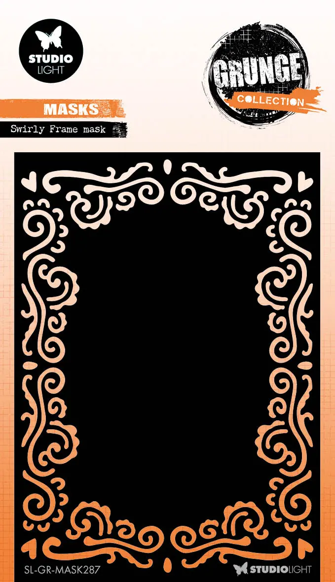 Gr Mask Swirly Frame Grunge Collection 1 Pc 1