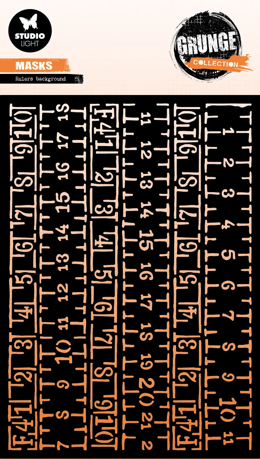 Sl Mask Ruler Background Grunge Collection 1 Pc 1