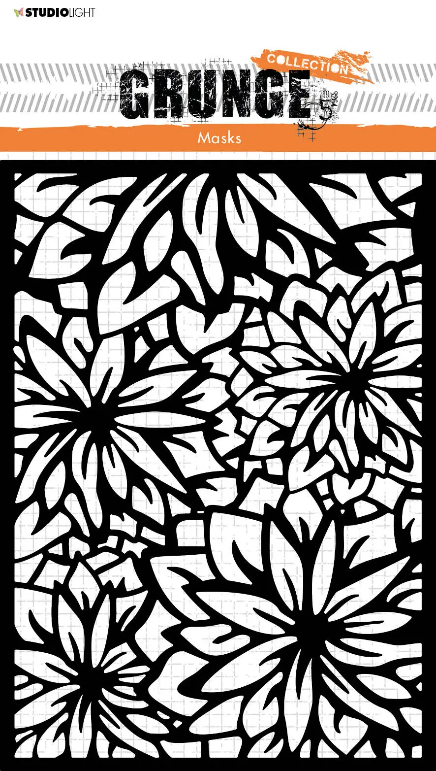 Sl Mask Flower Background Grunge Collection 210X148x1mm 1 Pc Nr.99 1