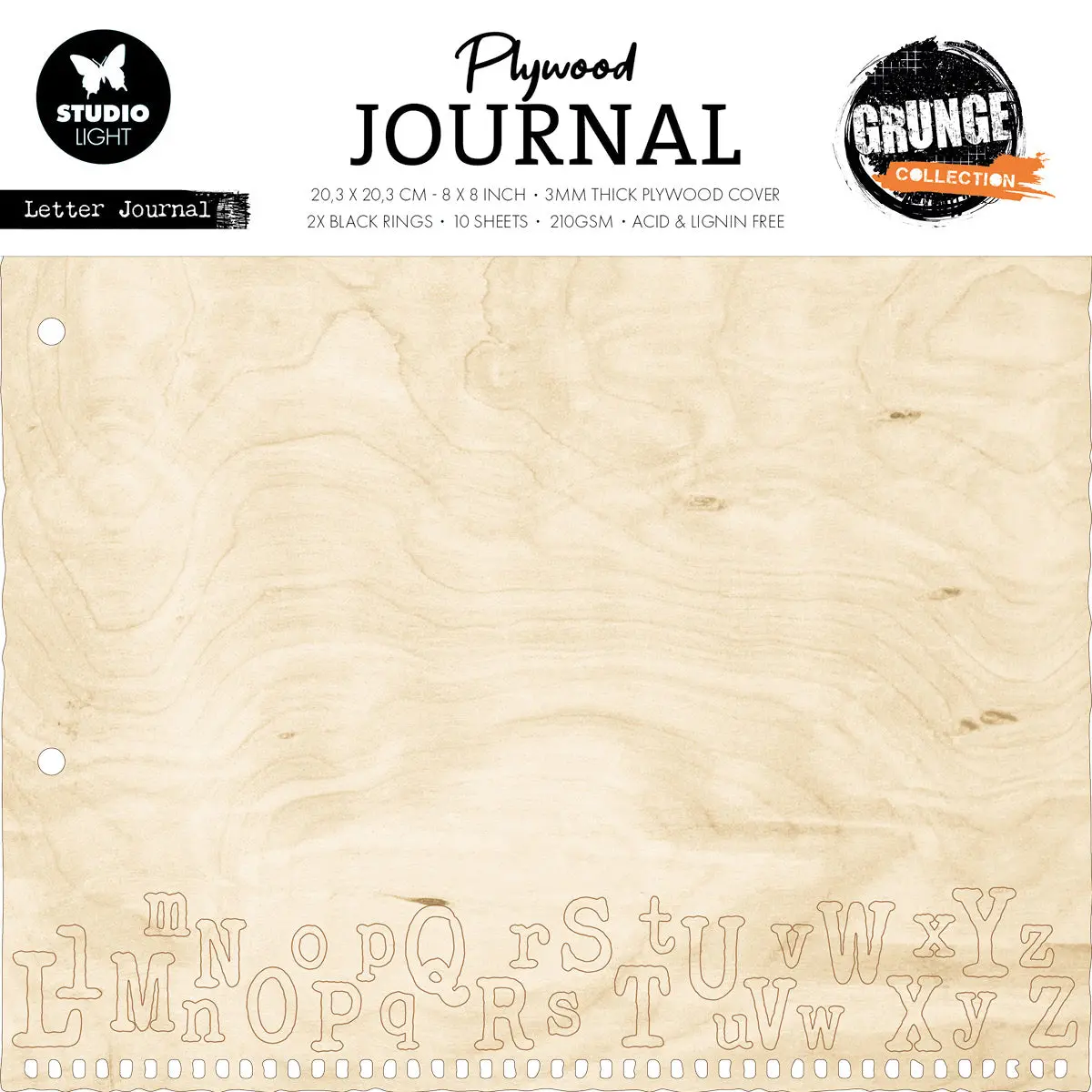 Sl Plywood Journal Letter Journal Grunge Collection 14 Pc 1