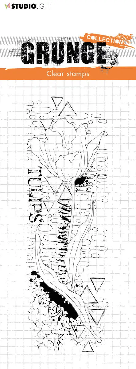 Sl Clear Stamp Tulip Grunge Collection 148X52,2X3mm 1 Pc Nr.198 1