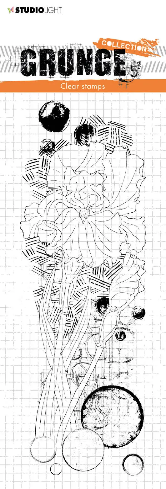 Sl Clear Stamp Iris Grunge Collection 210X74x3mm 1 Pc Nr.203 1