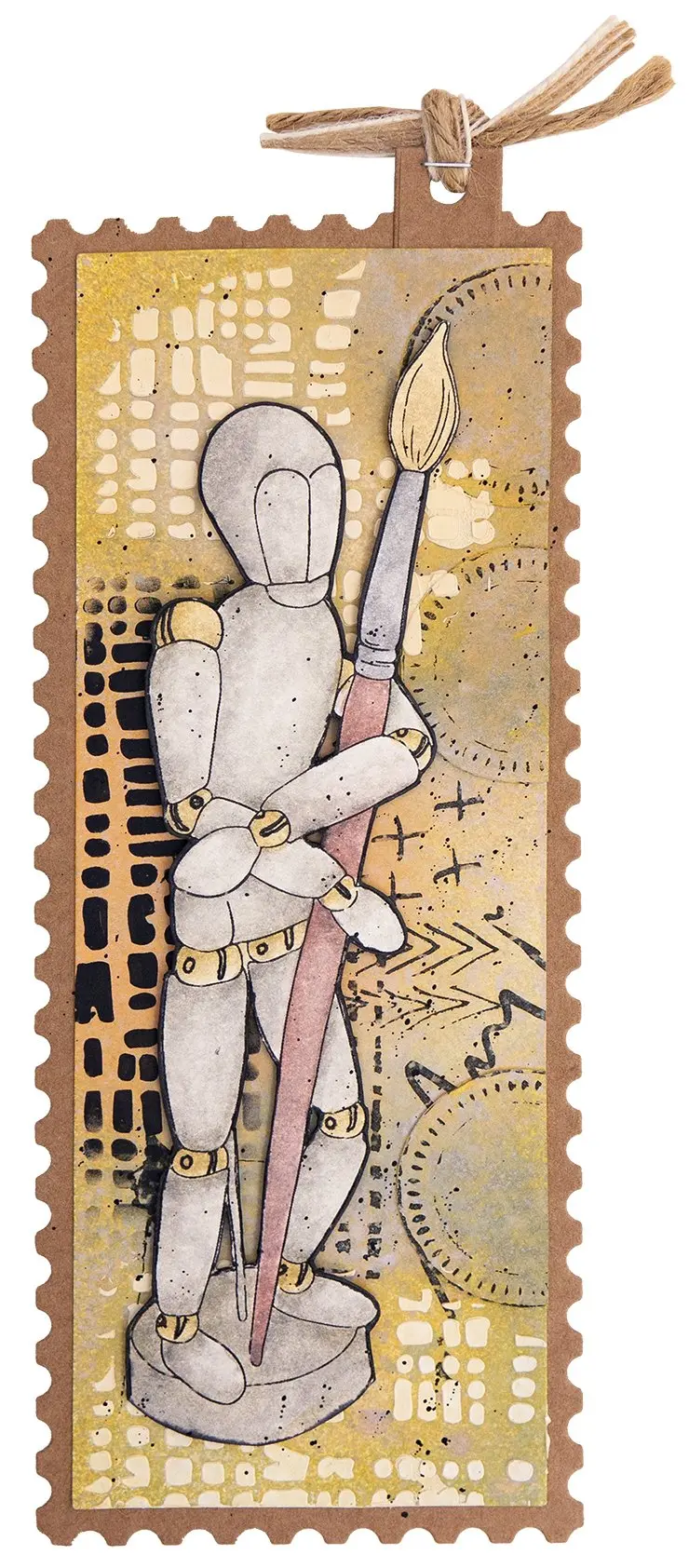 Sl Clear Stamp Wooden Mannequin Artist’S Atelier 210X148mm Nr.30 2