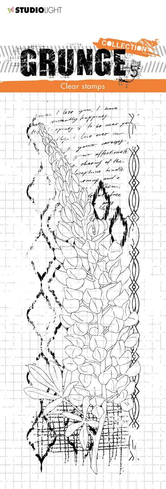 Sl Clear Stamp Lupine Grunge Collection 210X74mm Nr.39 1