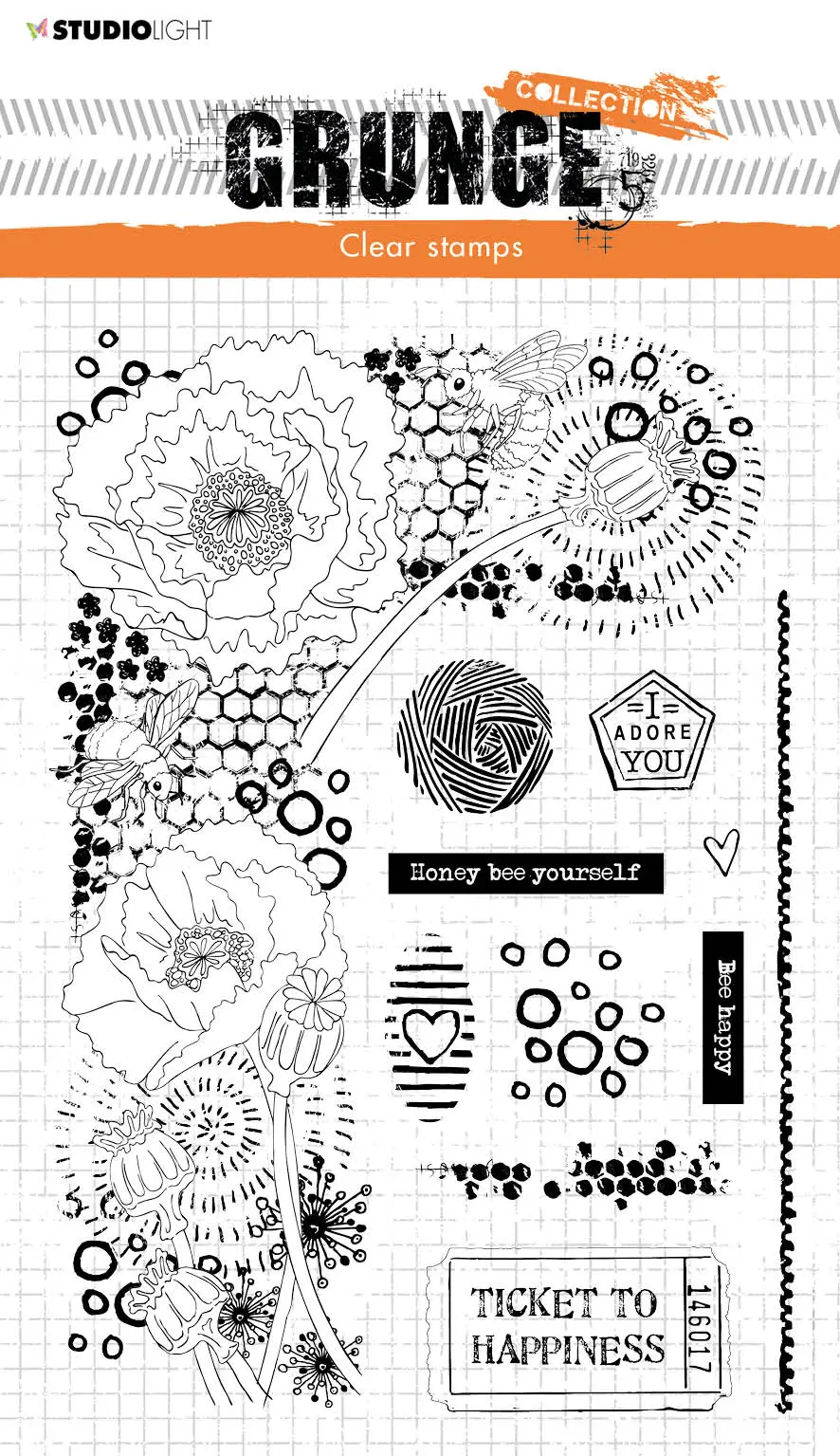 Sl Clear Stamp Elements Grunge Collection 210X148mm Nr.42 1