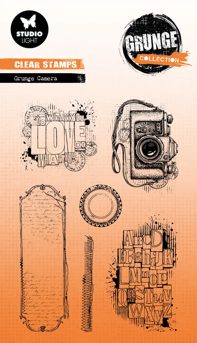 Sl Clear Stamp Grunge Camera Grunge Collection 6 Pc 1