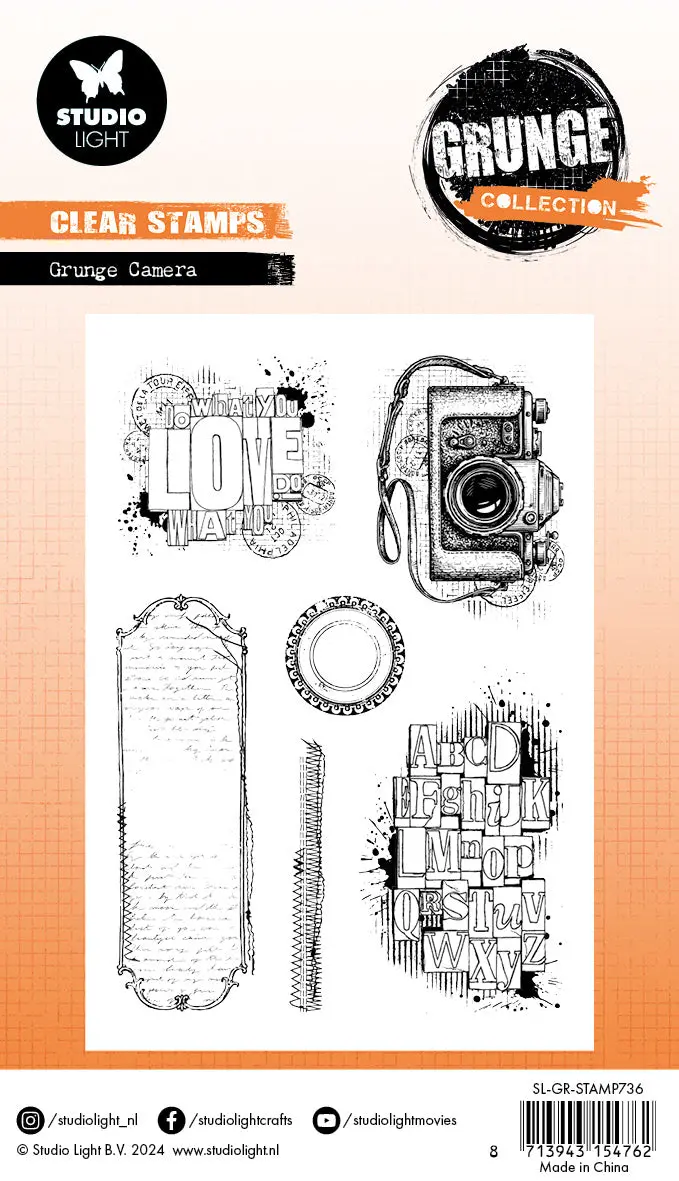 Sl Clear Stamp Grunge Camera Grunge Collection 6 Pc 2