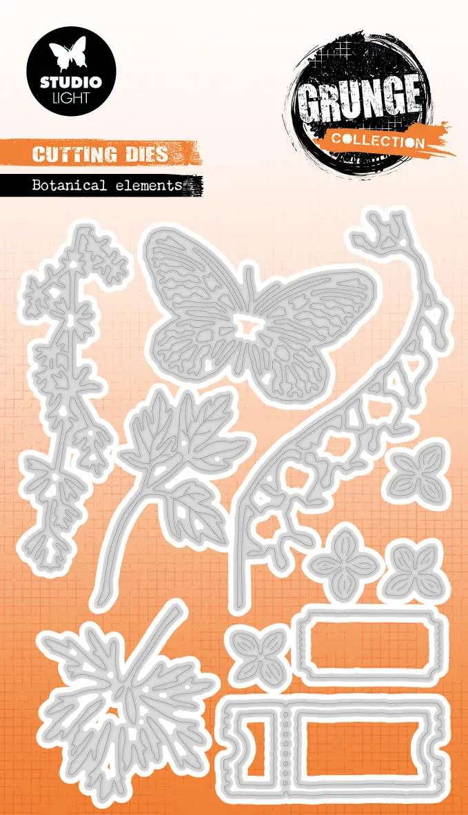 Sl Cutting Die Botanical Elements Grunge Collection 13 Pc 1