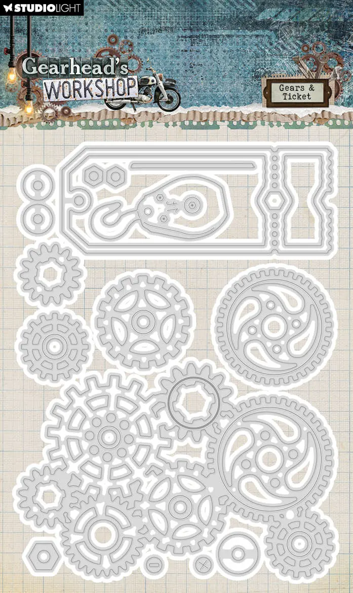 Sl Cutting Dies Gears & Ticket Gearhead's Workshop 9 Pc 1