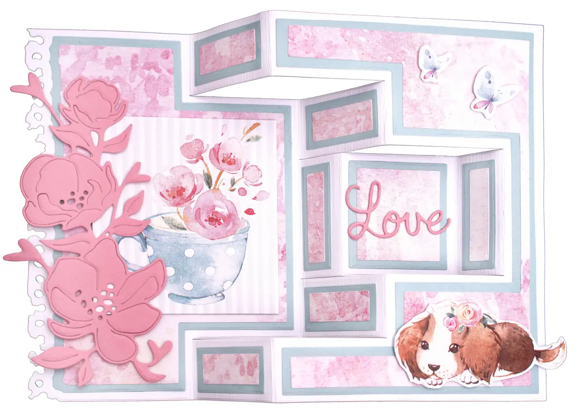 Sl Cutting Die Love Friends Little Blossom 102X150x1mm 1 Pc Nr.197 2