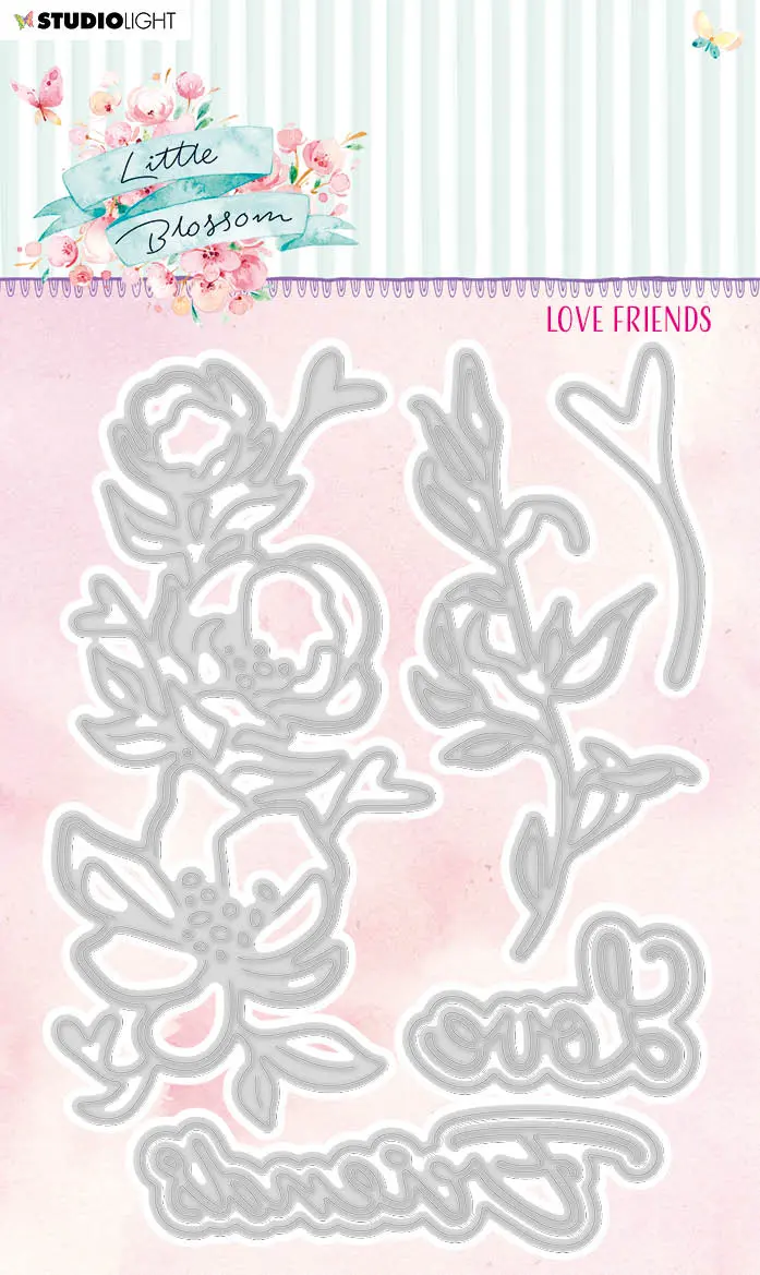 Sl Cutting Die Love Friends Little Blossom 102X150x1mm 1 Pc Nr.197 1