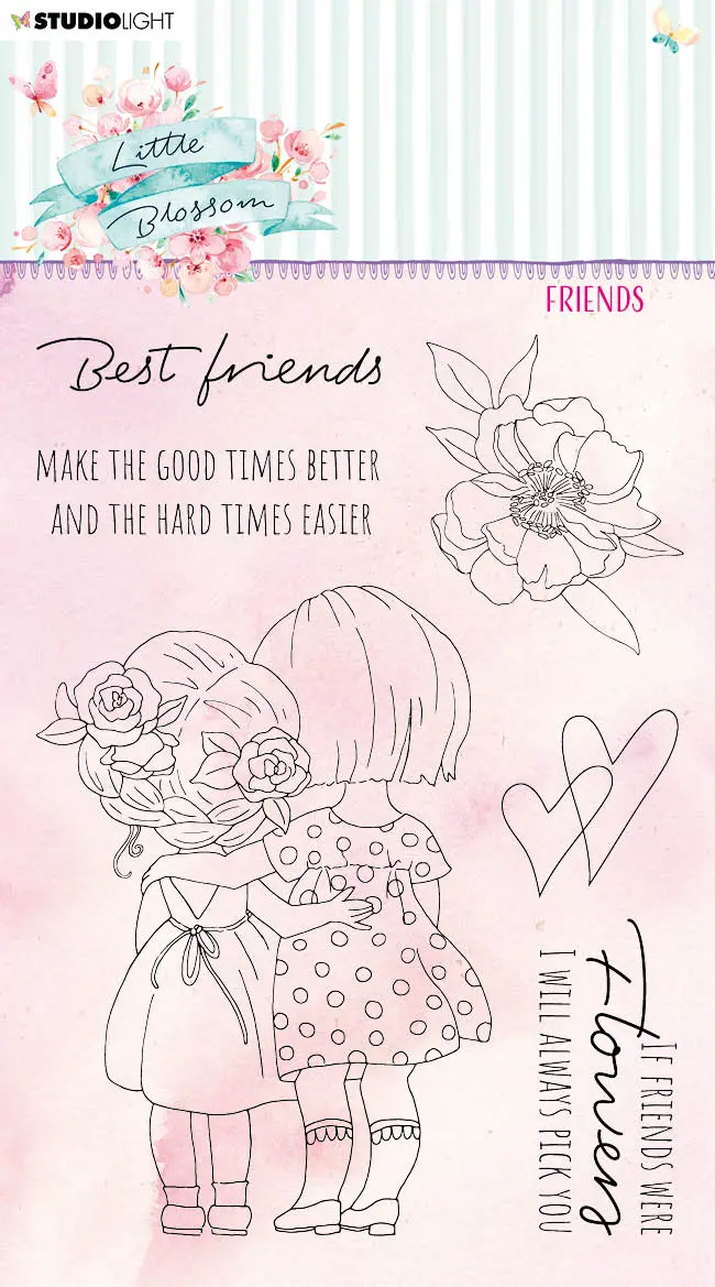 Sl Clear Stamp Friends Little Blossom 105X148x3mm 1 Pc Nr.194 1