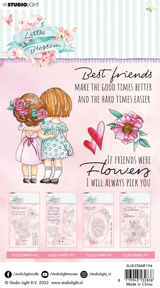 Sl Clear Stamp Friends Little Blossom 105X148x3mm 1 Pc Nr.194 2
