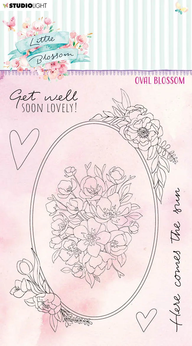 Sl Clear Stamp Oval Blossom Little Blossom 105X148x3mm 1 Pc Nr.196 1