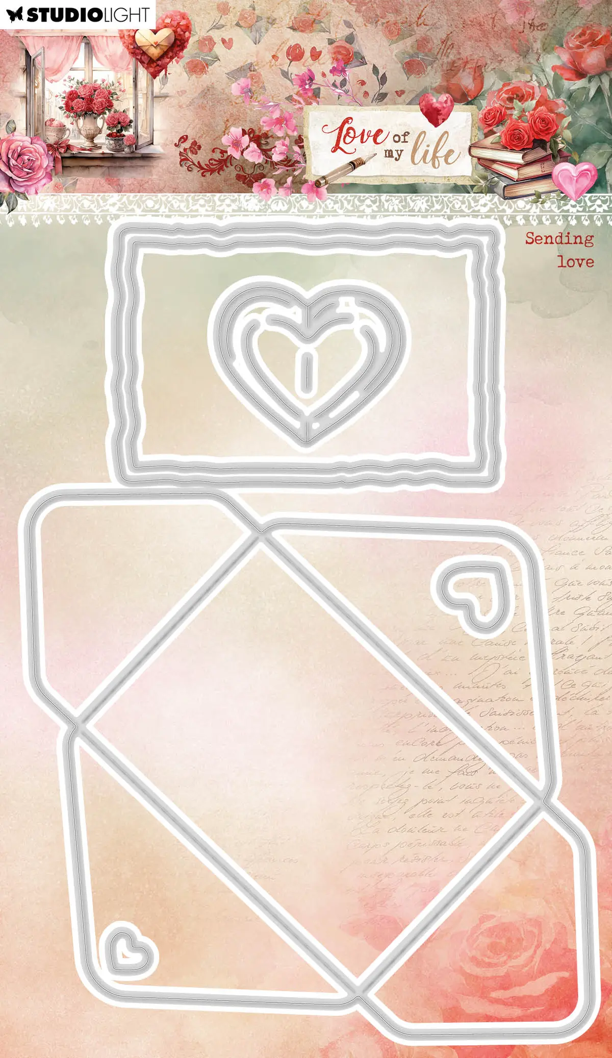 Sl Cutting Die Sending Love Love Of My Life 6 Pc 1